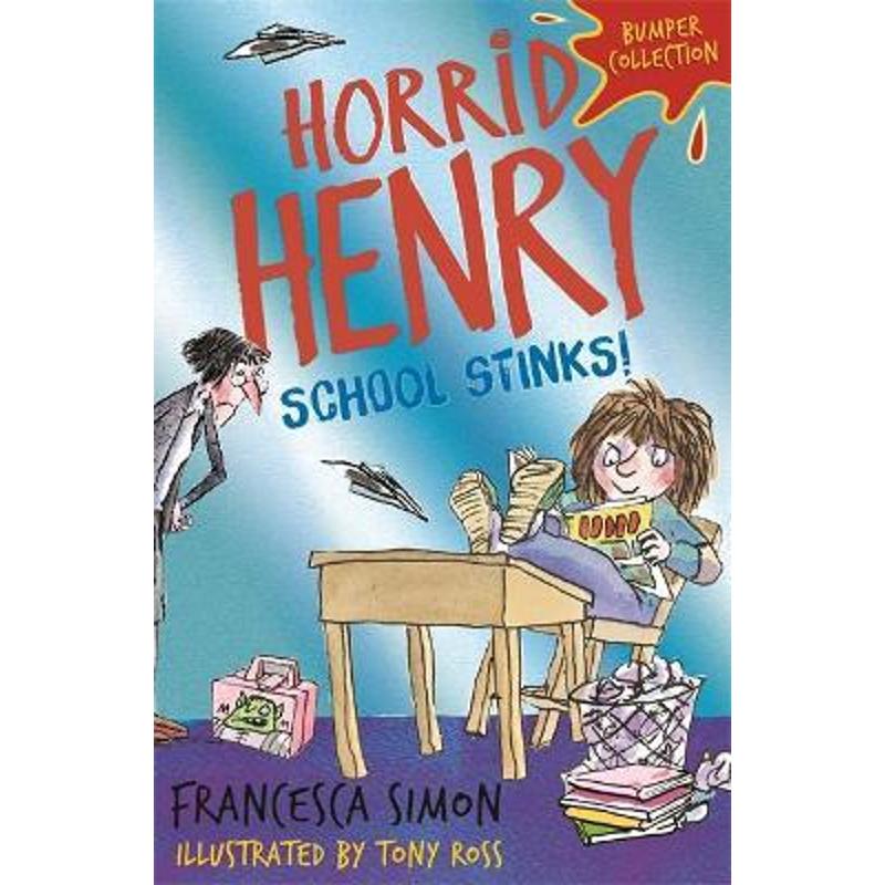 【预售】英文原版 Horrid Henry School Stinks 可怕的亨利 学校很臭 Francesca Simon 课外读物趣味笑话故事插画绘本儿童书籍