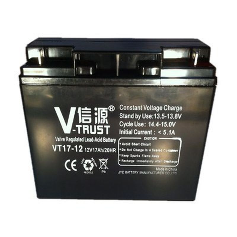 信源蓄电池12V17AH免维护VT17-12 UPS/EPS直流屏应急设备计算机