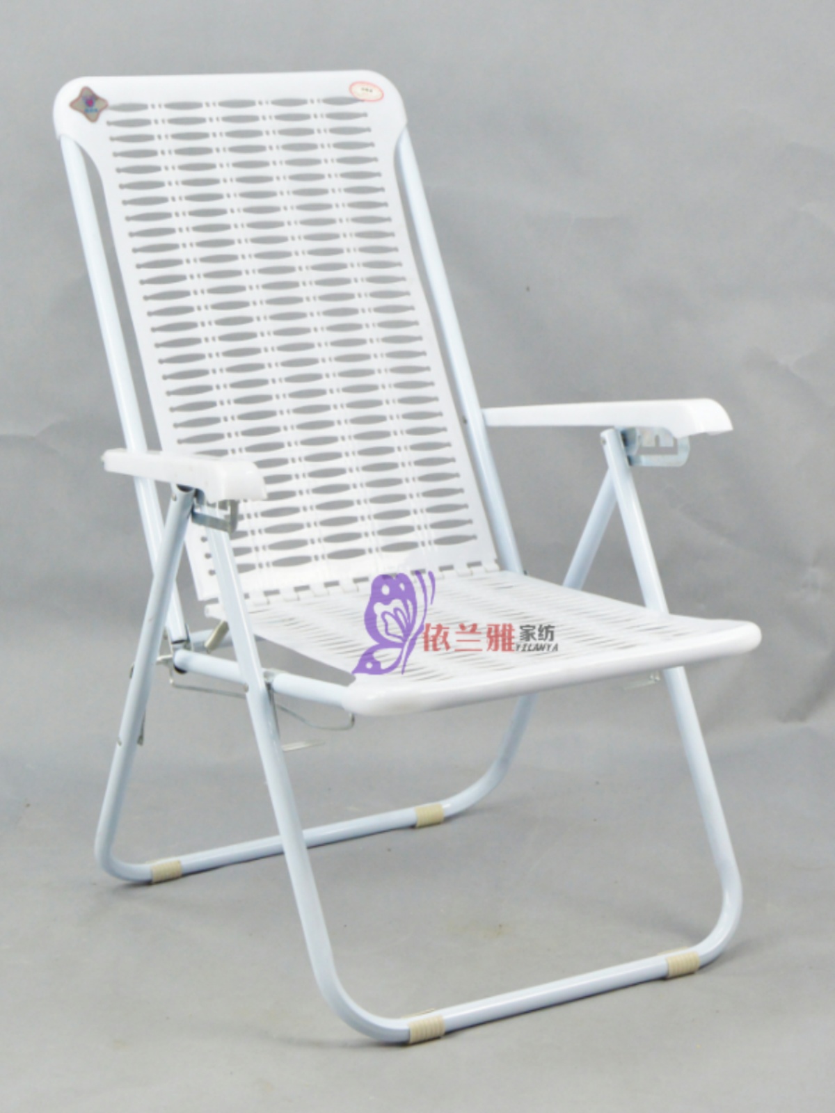 塑料折叠躺椅沙滩椅蓝白胶懒人睡椅夏凉椅午休陪护午休椅广东包邮