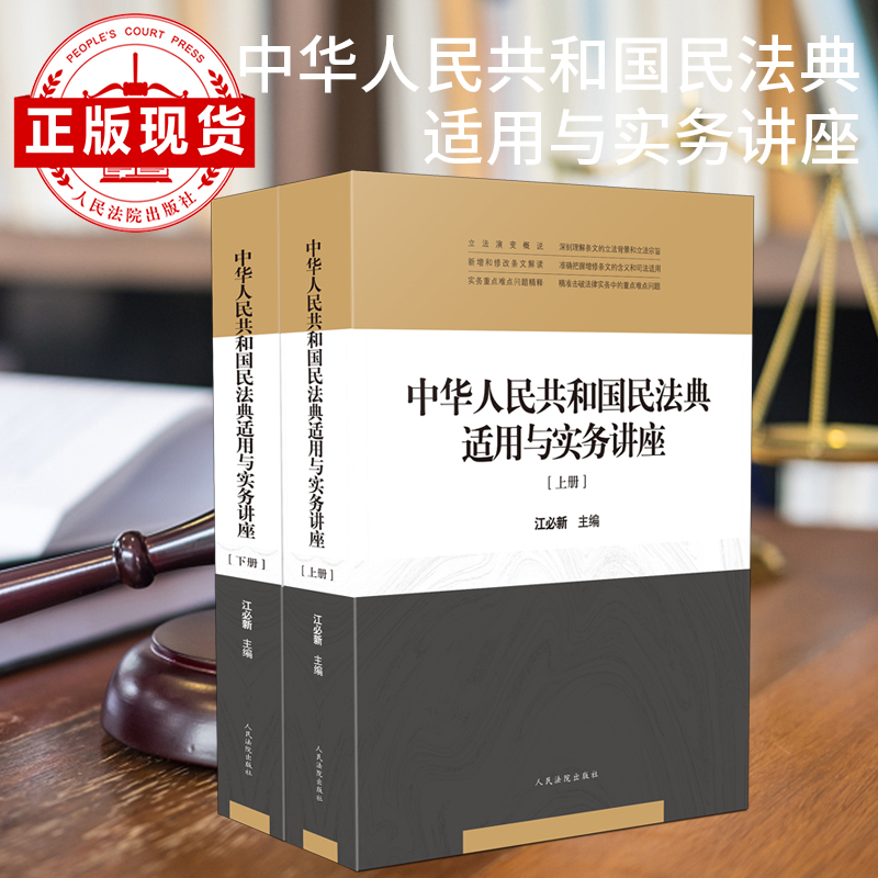 中华人民共和国民法典适用与实务讲座（上下册） 人民法院出版社 正版图书