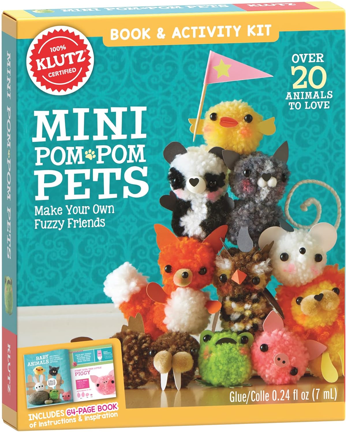 Mini Pom Pom Pets可爱手工编织玩偶