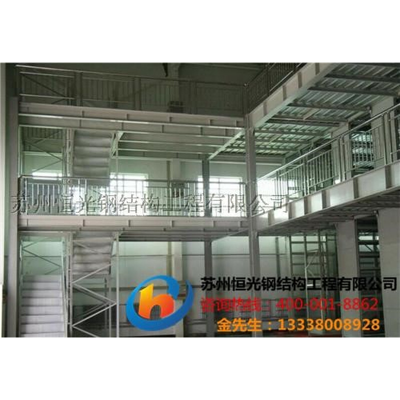 苏州钢结构加层安装钢结构建造室内钢结构楼梯