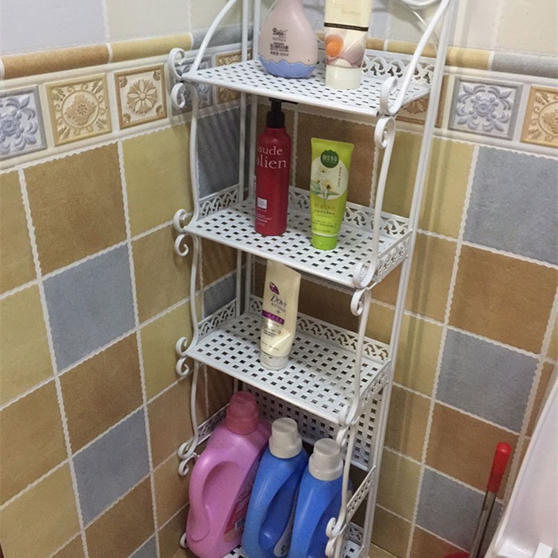 浴室置物架落地卫生间厕所洗台墙角洗手间多层架子洗手台收纳柜