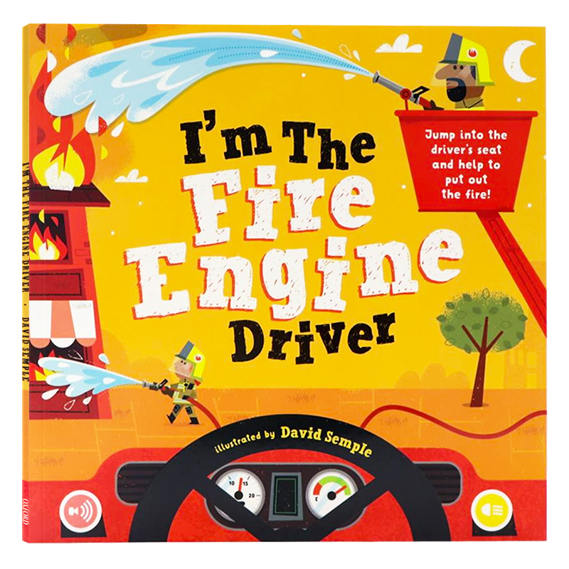 牛津精品认知绘本 我是消防车司机 英文原版绘本 I'm The Fire Engine Driver 交通工具职业认知 平装 Oxford 牛津大学出版社
