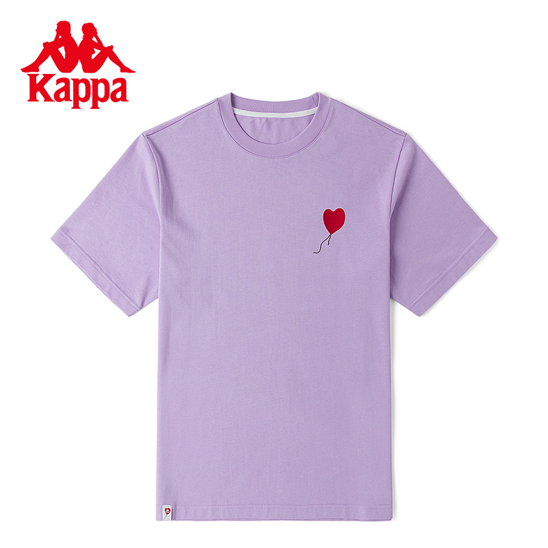 卡帕kappa艺术家联名短袖情侣男女运动T恤休闲圆领半袖K0CX2TD02G