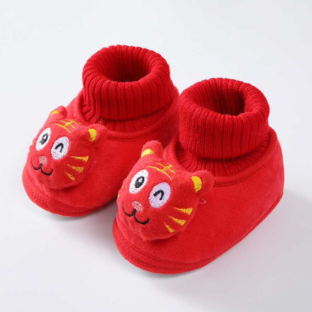 婴儿鞋子冬季6到12个月加绒防寒保暖棉鞋加厚0-1岁宝宝学步鞋软底