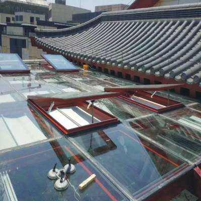 北京屋顶透气铝合金天窗玻璃阳光房天窗无缝焊接天窗电动遥控天o