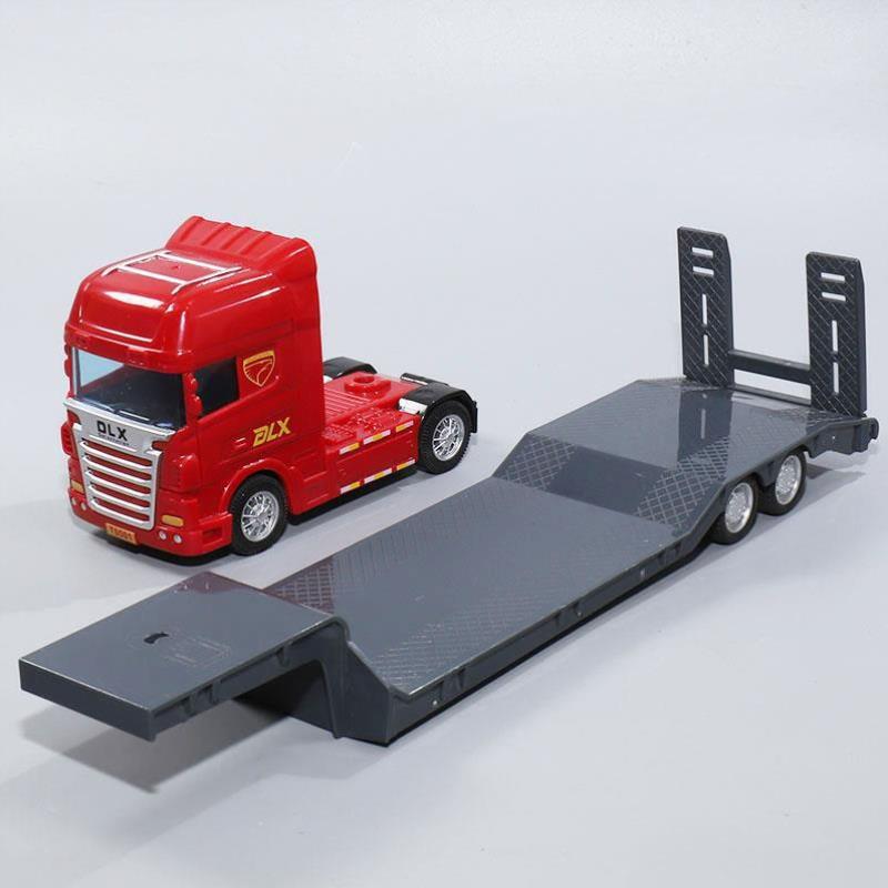 半挂车模型儿童玩具仿真牵引挂车大货车重型运输车重卡工程车玩!