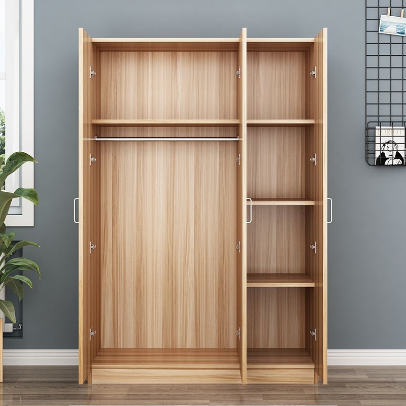 2022年流行的衣柜简易单木头成人衣物收纳柜木板自己组装出租房用
