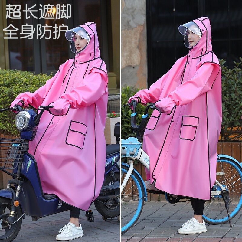 成人雨衣男女防暴雨时尚手套款骑行电动车自行车四合一徒步雨衣