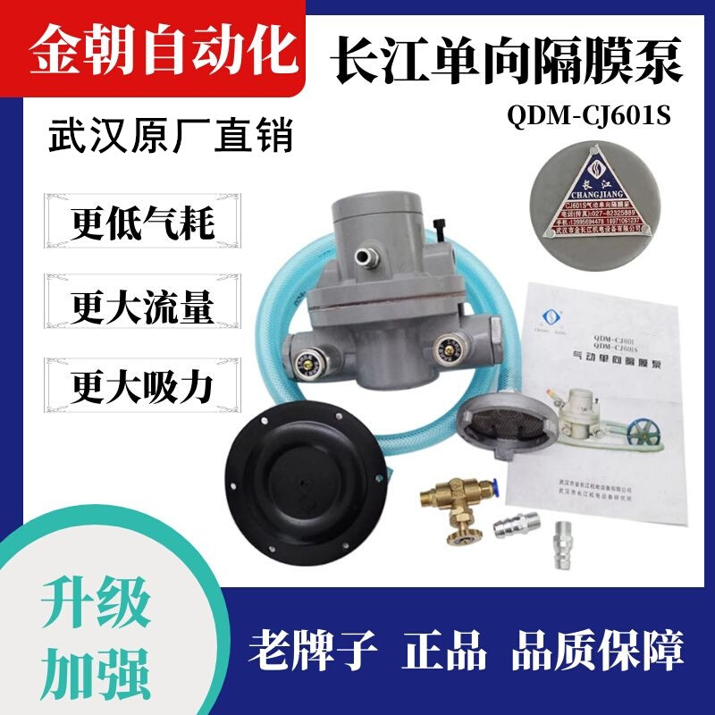 。武汉长江气动单向隔膜泵QDM-CJ601S纸箱机水墨泵长江耐腐蚀油墨