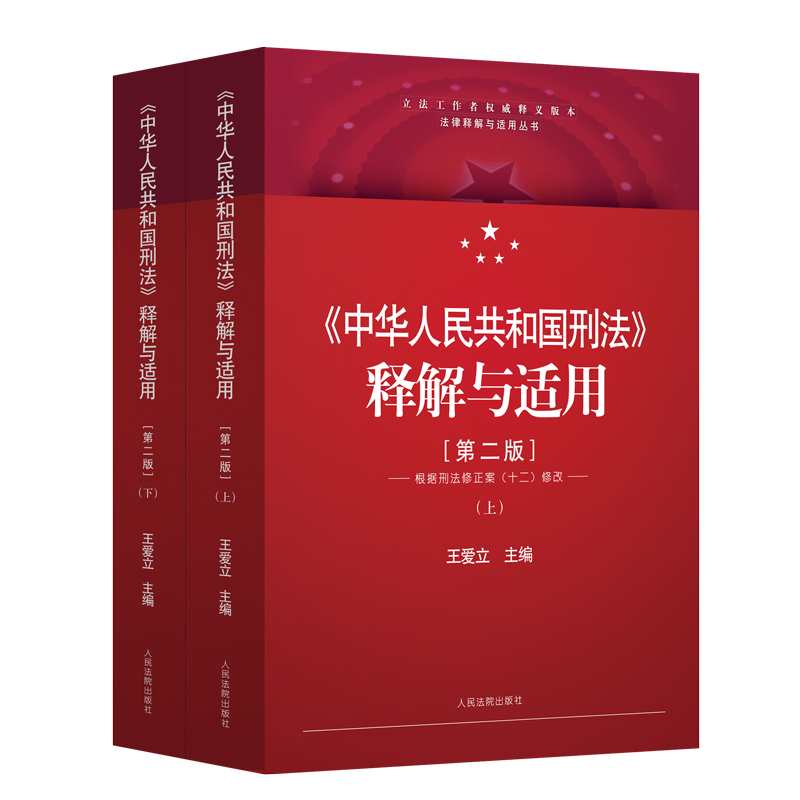2024年《中华人民共和国刑法》释解与适用 第二版 王爱立 人民法院出版社 法律 图书籍 正版