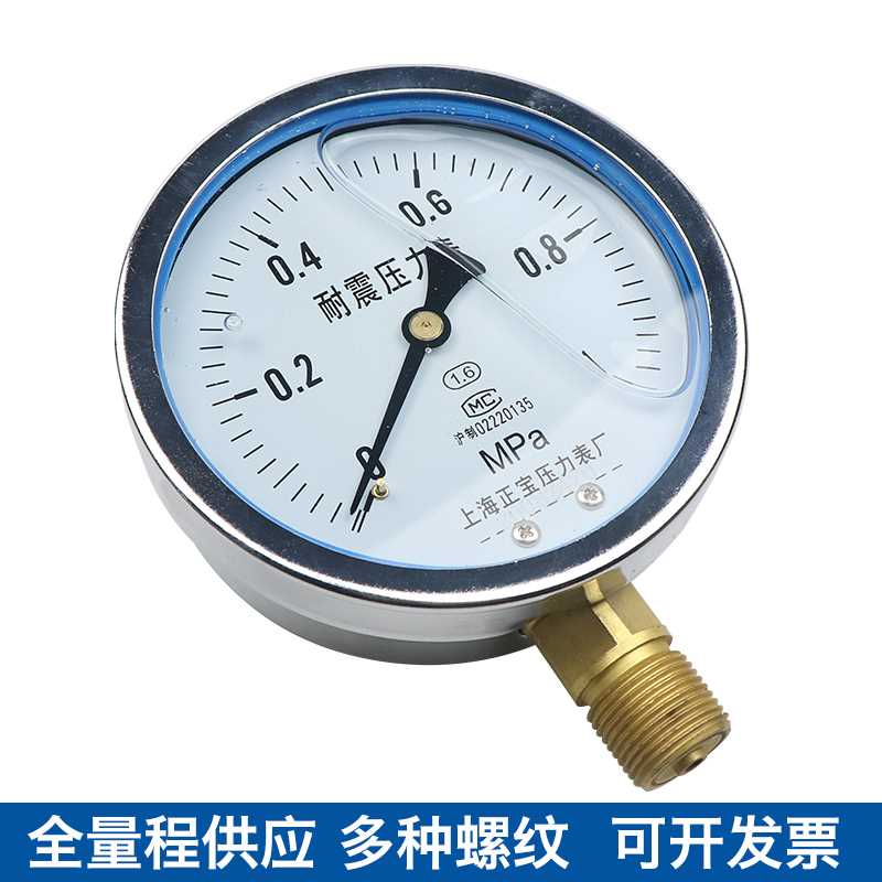 YN100耐733震0压力表-1-60Mp抗震防震压力a.表 耐磨耐腐蚀  上海