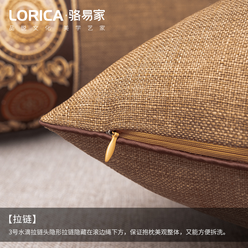 新中式沙发抱枕靠背套客厅床x头大号靠枕不含芯中国风腰枕靠包靠