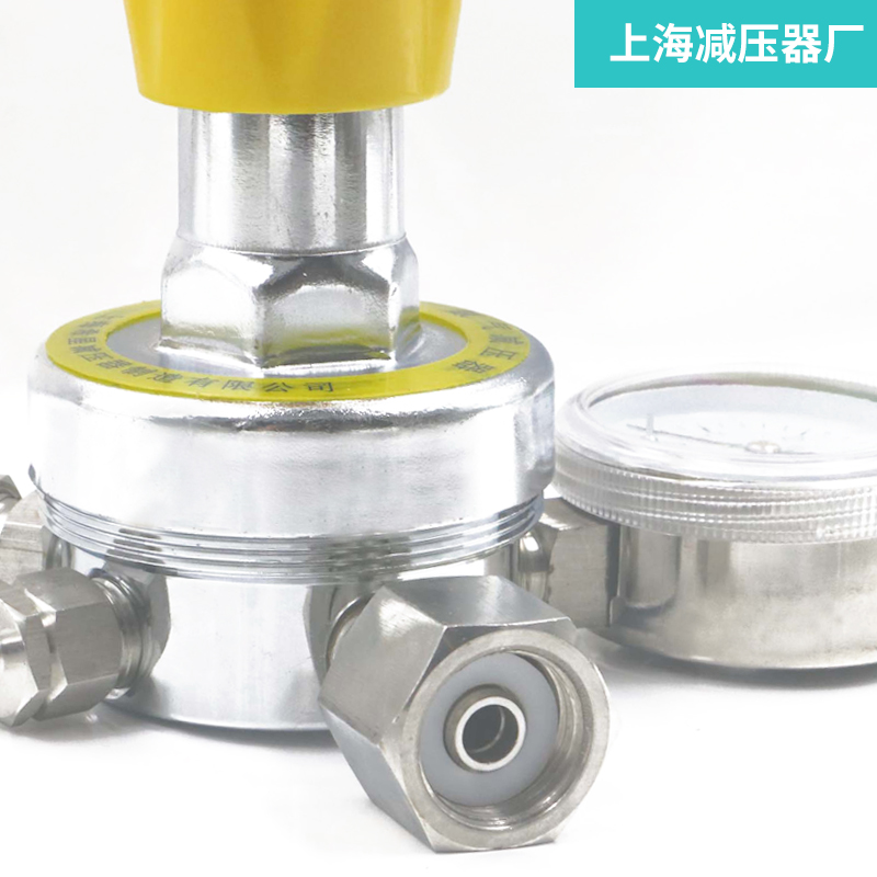 上海YQA-441 401氨气减压器 液氨减压阀压力表不锈钢耐腐减压仪表
