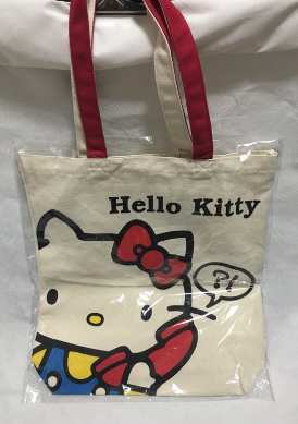 日本kitty 环保提袋 帆布袋 环保麻棉布收纳袋手提袋