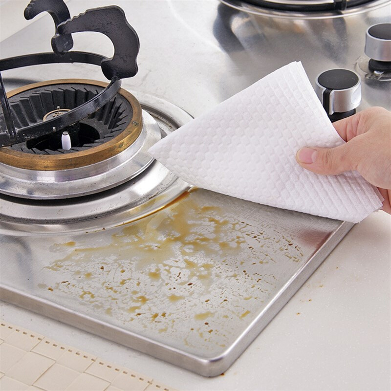 厨房去油污纸巾 懒人抹布干湿两用洗碗布吸水巾一次性