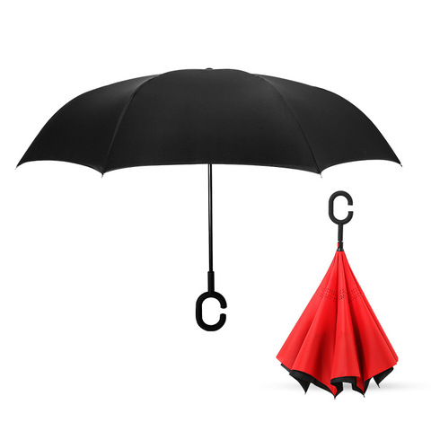 推荐logo直杆伞反向伞广告便捷立式商务可站晴雨伞汽车