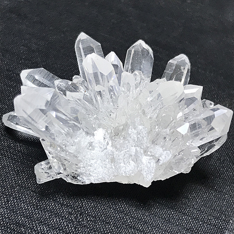 天然白水晶菊花石矿标石 矿物晶体 白水晶簇 家居饰品礼物 小摆件