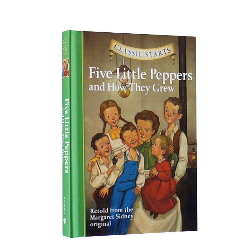Classic Starts系列 Five Little Peppers and How They Grew 小胡椒成长记 英文原版儿童小说 世界经典名著 精装版