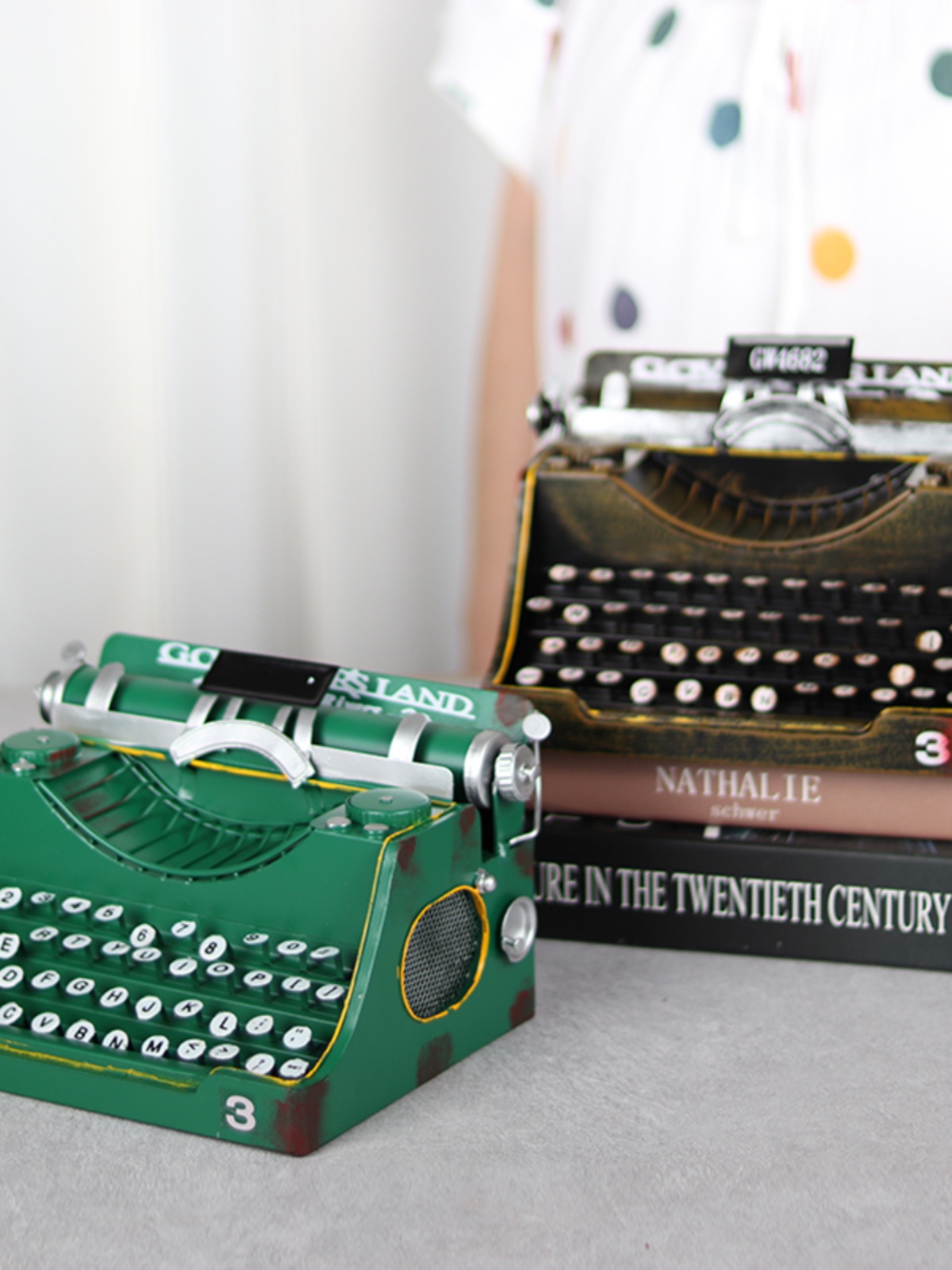 新品复古打字机模型摆件年代民国怀旧老物件商铺书店橱窗装饰摆设