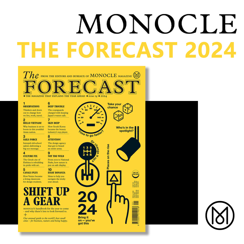 预售 2024年MONOCLE年度特刊FORECAST 单片眼镜 THE MONOCLE FORECAST预测杂志每年年初推出，为你的2024年生活方式作出指引