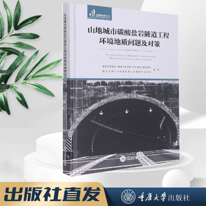 正版 山地城市碳酸盐岩隧道工程环境地质问题及对策 重庆大学出版社 9787568933766