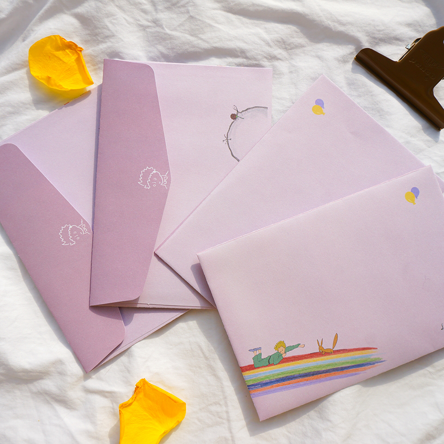 原创小王子信纸信封套装西式 手绘简约ins风少女告白情书可爱追星
