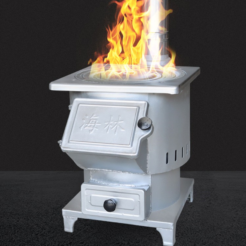 新型柴火气化灶便携式户外加厚炉灶家用老式柴火灶烧木柴煤炭无烟