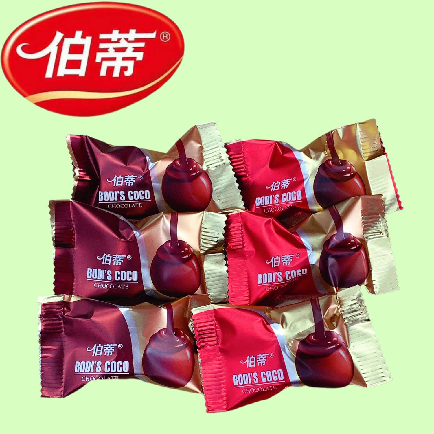 伯蒂芯醇之吻夹心代可可脂巧克力500g约40颗结婚庆喜糖果零食包邮