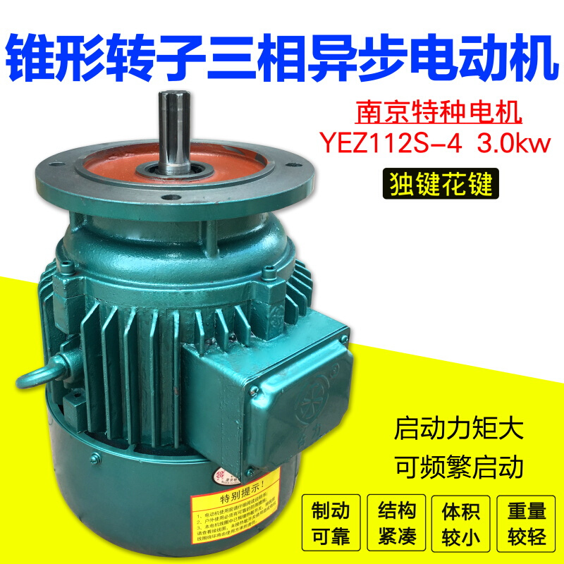 。南京特种电机YEZ112S-4/3.0KW摆线针轮减速机YEZ电机YEZ112L4.5