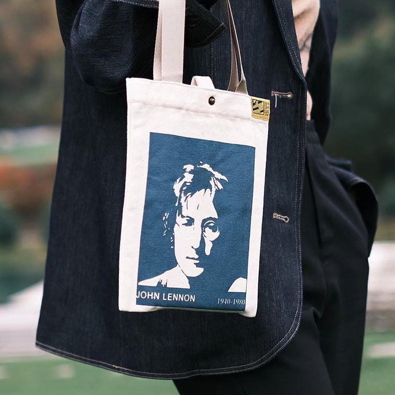 【定制帆布包】小装书袋 名人文学博尔赫斯约翰列侬 南京先锋书店