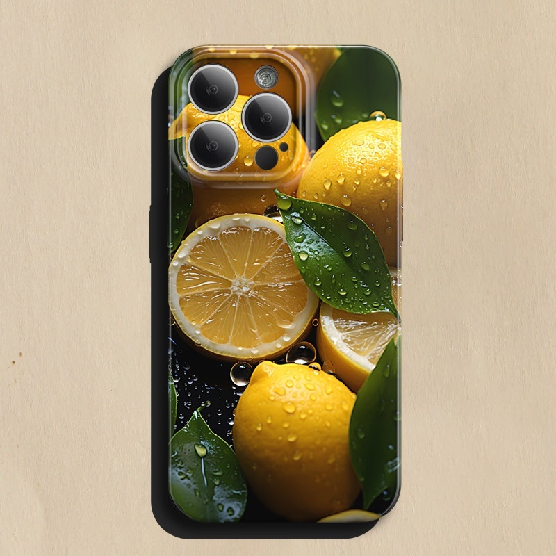 夏日柠檬 iPhone15手机壳苹果14Pro套13Promax小清新12适合夏天的11小众x高级感xr创意个性xs新款8plus适用7p