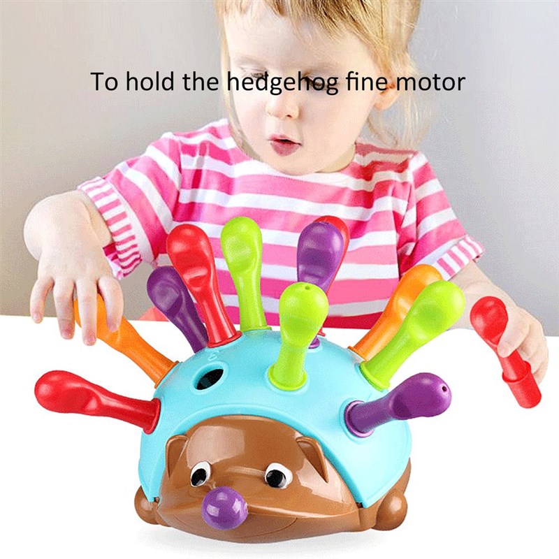 极速Insert Hedgehog Puzzle Toys DIY Colourful Montessori Bui