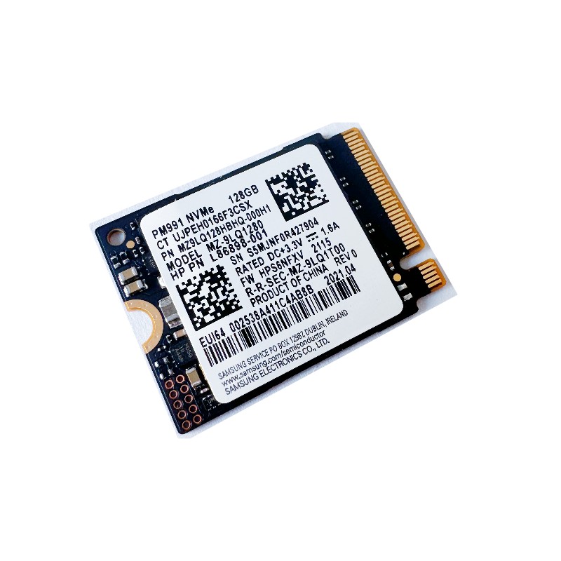 Samsung/三星 PM991 128G 2230 NVME M2 PCIE3.0*4 固态硬盘 ssd