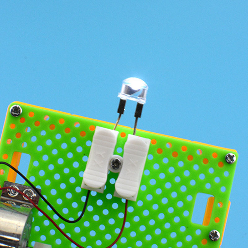 网红Creative DIY Science Gizmo Hand Crank Generator Kids Puz