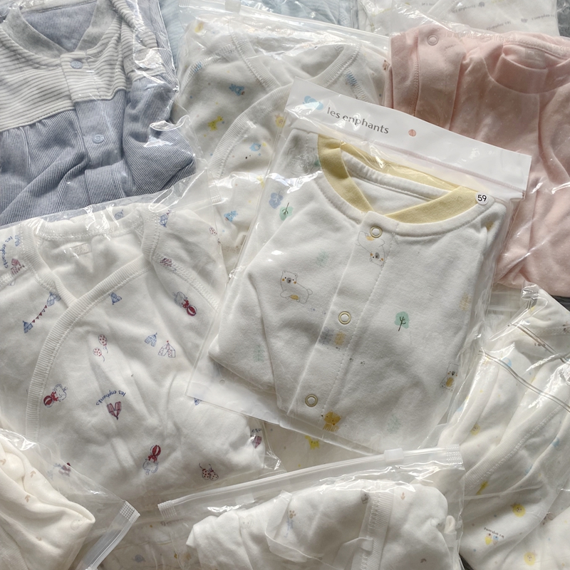 样衣特卖包邮 丽婴房正品婴幼儿新生系带连身装连体爬服0-9月-1岁