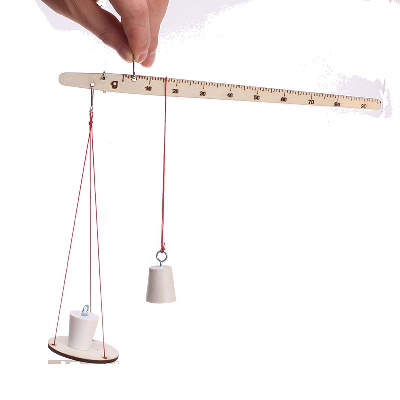 速发学生科学实验杠杆理原理杆秤DIY小制作手工秤材料包力学称量