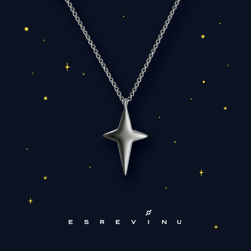 宇宙记号「star」原创设计 星月系列之星 S925银锁骨项链温柔浪漫