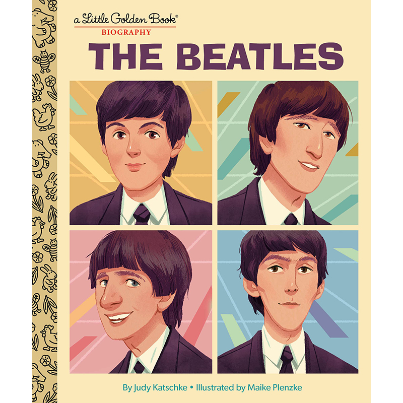 【预售】英文原版 The Beatles: A Little Golden Book Biography 披头士乐队 一本小金书传记 Judy Katschke 儿童插画绘本书籍