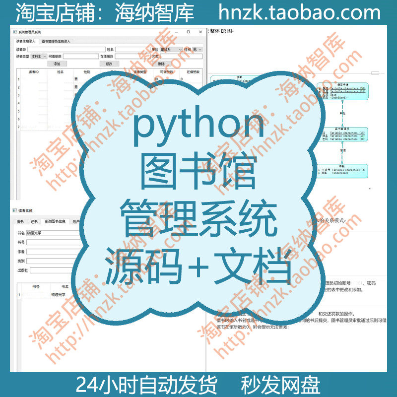 图书馆管理系统python源代码QT源码mysql数据库PyQt5文档py程序