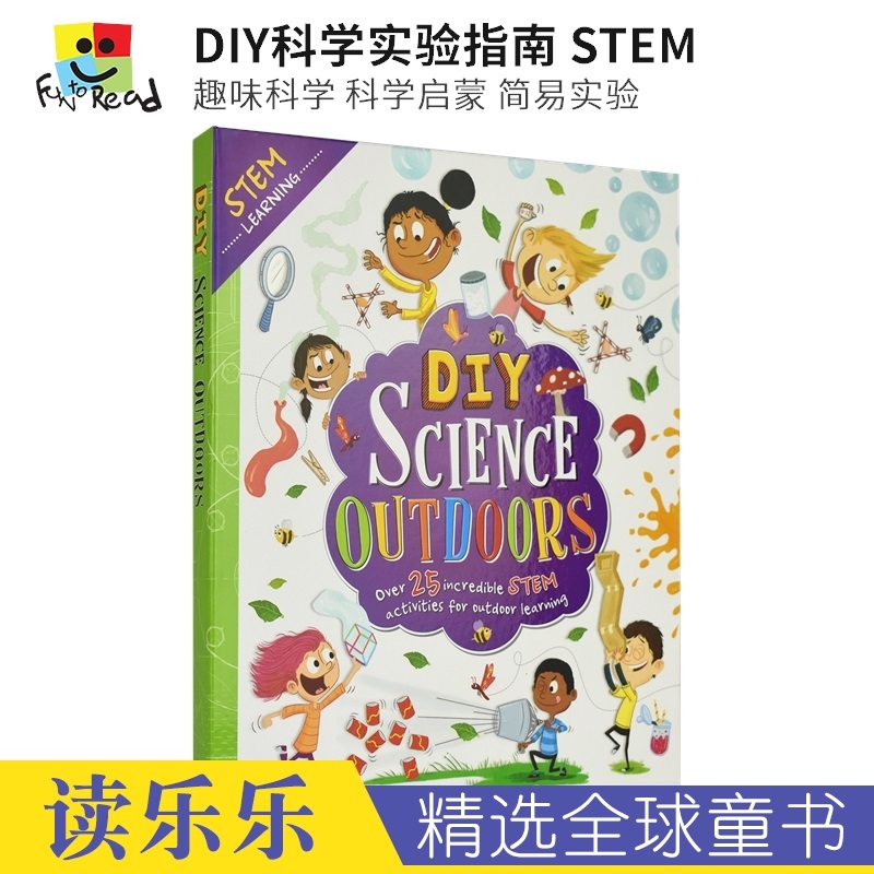 DIY Science Outdoors DIY科学实验指南 STEM 趣味科学 科学启蒙 儿童英语课外实验活动 英文原版进口图书
