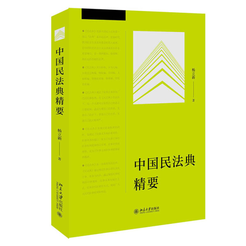 北大版新书 中国民法典精要 杨立新 北京大学出版社9787301316269