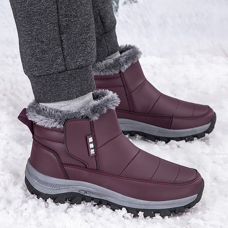 新款东北雪地靴女士冬季中老年保暖加厚冬鞋羊毛高帮大棉鞋加绒妈