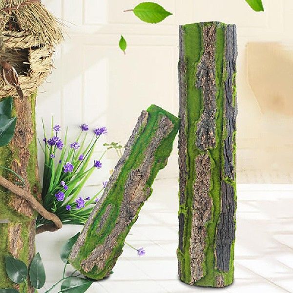 速发DIY Wall Decoration Green Plant Bark Artificial Bark Ind
