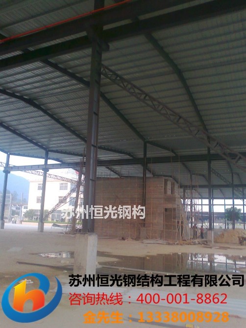 苏州铁艺大门单层活动房重型钢结构厂房