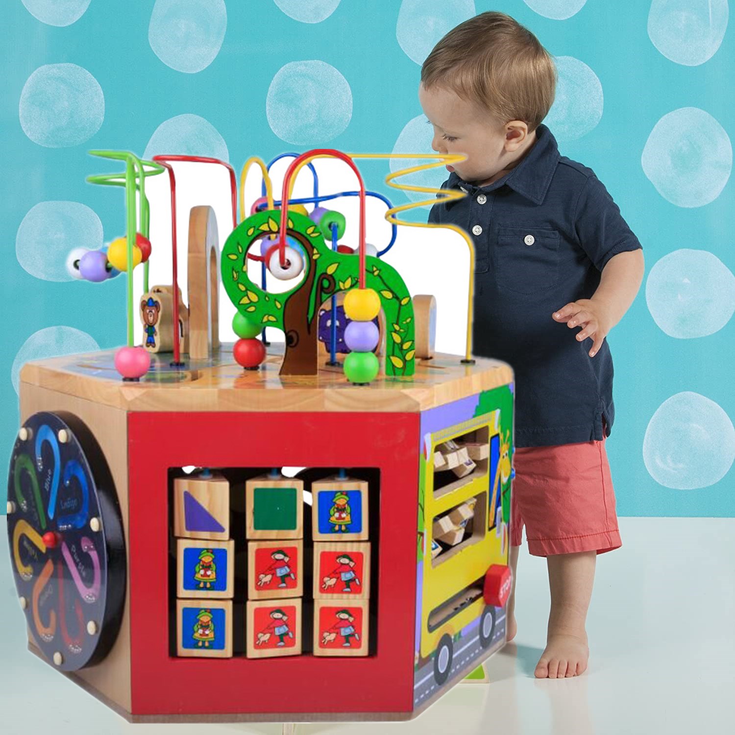 出口品牌宝宝百宝箱儿童早教益智玩具绕珠幼儿超大号智力动脑教具