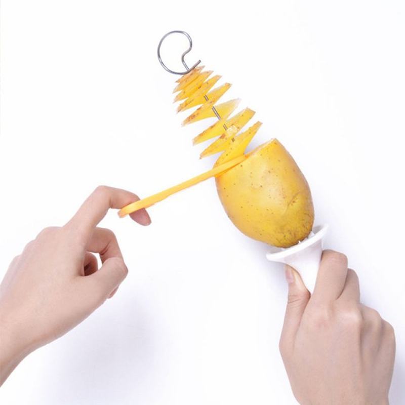 速发Tornado Spiral Potato Cutter Slicer DIY Manual Slicer Fr