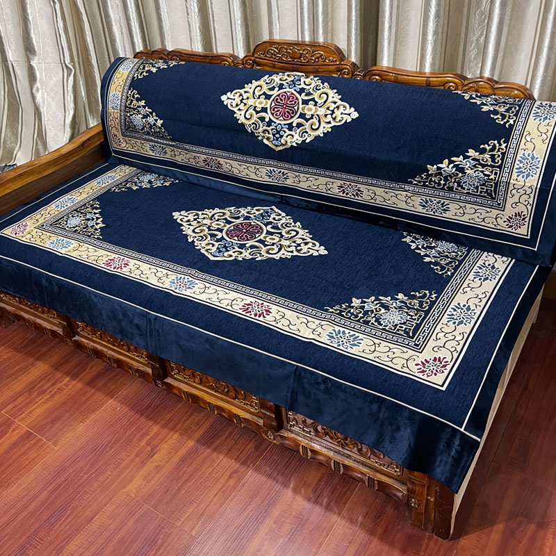 藏族特色防滑藏床坐垫藏式沙发垫床单西藏垫子卡垫床边靠背四件套
