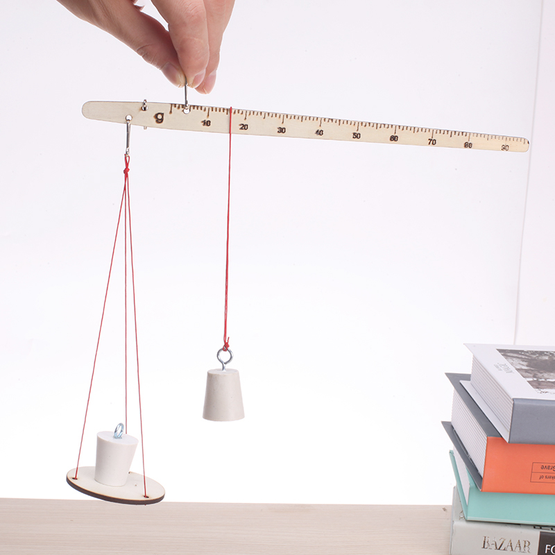 推荐学生科学实验杠杆理原理杆秤DIY小制作手工秤材料包力学称量